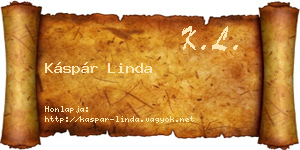Káspár Linda névjegykártya